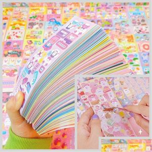 Adhesive Stickers Wholesale Sheet For Kids Kpop Pretty Aesthetic Cute Set Pack Handmade Diy Children Girl Toy Decor Station Homefavor Dh9A4