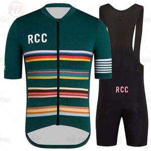 Комплекты RCC team Велоспорт с короткими рукавами, короткие комплекты из джерси нагрудника 2022, летние велосипедные рубашки, шорты, 9D комплекты гелевых подушечек, оптовая продажа, высокое качество Cycle clo
