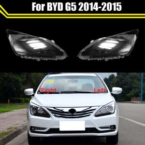 Auto Front Scheinwerfer Glas Shell Scheinwerfer Abdeckung Transparent Lampenschirm Objektiv Fall Licht Lampe Kappen für BYD G5 2014 2015
