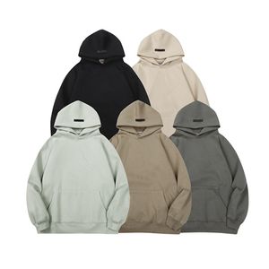 Erkek Hoodies Erkekler Siyah Sweatshirts Kadın Hoodies Pullover Hoodied Govowed Gevşek Sökücü Sokak Metter Tasarım Basit Stil Çift Kıyafet UNISEX PLUS BOYUTLAR