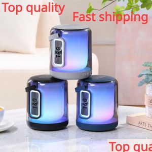 New Tg376 Bluetooth Speaker Portable Player Rgb Colorf Light Subwoofer O Mini Column Waterproof Tf Usb Fm Tws Outdoor Speakers Drop De Dhsby