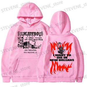 Erkek Hoodies Sweatshirts Yeni Uicleboy Hoodie İntihar New Orleans Müzik Albümü Estetik Sweatshirt Hip-Hop Rap Pullover Street Giyim 2023 T231220