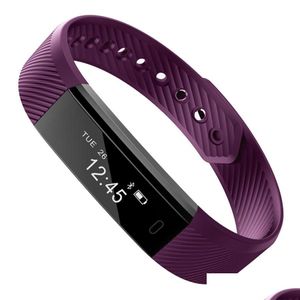 Akıllı Bileklikler Bileklik Fitness Tracker İzleme Step Sayacı Etkinlik Monitörü Bilek saati çalar