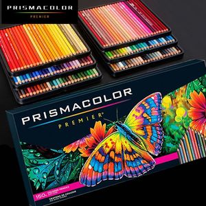 Crayon Prizmacolor Renkli Kalemler Set Yumuşak Çekirdek Yağ Renkli Çizim Kalem Renkleri de Couleur Okul Sanat Malzemeleri Sanatçılar 231219
