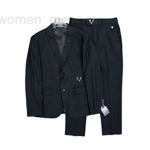 Erkek Suit Blazers Tasarımcı Batı Giyim Erkek Jakard Kumaş Mektupları Sonbahar Lüks Out Giyim İnce Fit Sıradan Kadın Moda Elbise Takım Pantolon M-3XL MVLX