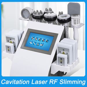 Multifunctionele afslankmachine Cavitatie RF-laser EMS Koude foton-lichttherapie 40K ultrasone radiofrequentie Lichaamslifting Huidverstrakking Gewicht Vetverlies