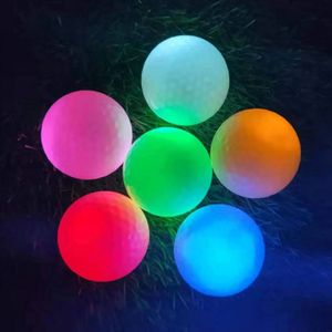 Enhua aydınlatma aydınlatma ışıltı gece karanlık pratikte led golf topları yanıp sönen hediye 300 saat aydınlatma süresi | Su Resis 6pcs 231220