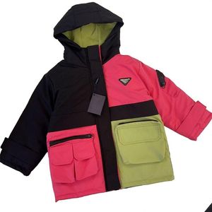 Jackets Kids Snowsuit Hooded Boys Winter Coat Snow Wear Down Cotton Thermal Children Outwear Parkas Fur Collar Size 90Cm-160Cm A08 Dro Dhux5