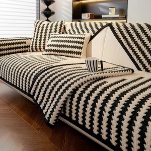 Siyah kanepe kapağı oturma odası pamuklu kanepe mat evcil köpek çocukları mat kaymaz kanepe slipcover koruyucusu kapak evrensel kanepe havlu 231220