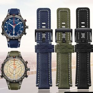 Neues Nylon-Uhrenarmband für TIMEX Watch TW2T76500/TW2T6300/TW2T6400, 24 x 16 mm, mit Schraubstange und Werkzeugen, wasserdicht