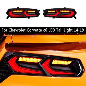 Автомобильные аксессуары задний фонарь тормозной фонарь заднего хода для Chevrolet Corvette c6 ZR1 светодиодный задний фонарь 14-19 стример указатель поворота