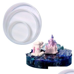 Molds Large Resin Molds Round Table Mod Creative Sile Tray For Epoxy Casting Floral Preservation Bouquet 2In To 10In Drop De Dhgarden Dhlhb