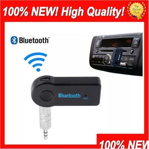 Автомобильный комплект Bluetooth Real Stereo New 3,5 мм потоковое A2Dp Wireless V3.0 Edr Aux O Адаптер музыкального приемника для телефона Mp3 Прямая доставка Auto Dhnuo