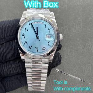 Erkekler için Lüks Gün Tarihi Saat Tasarımcısı Arabistan Haftası Altın Moda Saatleri Mekanik Otomatik Saatler 36mm 41mm Paslanmaz Çelik Su Geçirmez Montre De Luxe