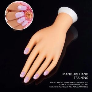 Nails Pro Практика Nail Art Hain Hand Soft Drain Display Model Руки гибкие силиконовые протезы личный салон инструменты маникюр