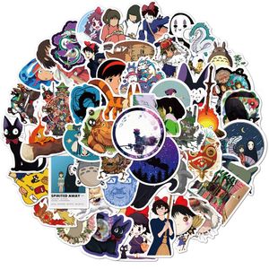 50pcs Japon anime çıkartmaları Hayao Miyazaki Totoro Spirited Prenses Mononoke Kiki Kırtasiye Çıkartma