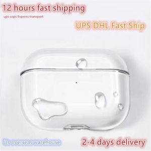 For AirPods Pro 2 USB C air pods 3 Earphones airpod Bluetooth Headphone Accessories Solid Silicone Cute Protective Cover Wireless Charging Box Shockproof 2nd Case