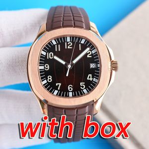 Мужские часы Дизайнерские часы Высококачественные часы с автоматическим механизмом 904L PP Полная нержавеющая сталь Светящиеся водонепроницаемые сапфировые часы AAA Мода с коробкой