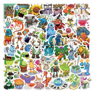 60PCS My singing Monster Stickers Cartoon Game Graffiti Sticker Kids Sticker Toy DIY Decals Waterproof Stickers for Laptop Skateboard Phone Luggage