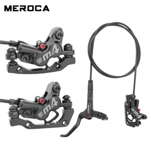 Meroca M4 Bisiklet MTB Fren Hidrolik Disk 160mm Rotor MTB Bisiklet Yağı 4 Piston Parçaları Bisiklet 231221