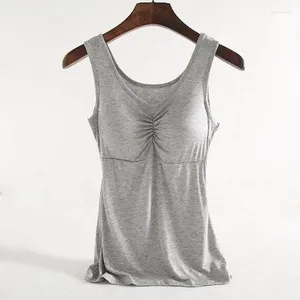 Kamisoslar tank tank üst sütyen yelek kadınlar için Korean moda rahat kamisosol ince modal katı temel vintage kolsuz gevşek giysiler