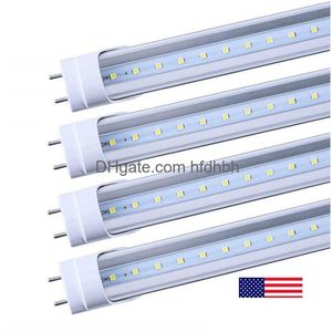 LED Tüpler G13 BBS 4 feet ft 4ft tüp 18W 22W T8 Floresan Işık 6500K Soğuk Beyaz Fabrika Toptan ABD Stok Damla Teslimat Işıkları Li DHZ7D