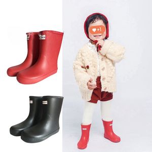 Designer Hunter Kid Shoe Girl Hunter Kid Sneaker Hunter Child Mini Bootrubber Rain Boots Walios formais Fashion Wellington Boots
