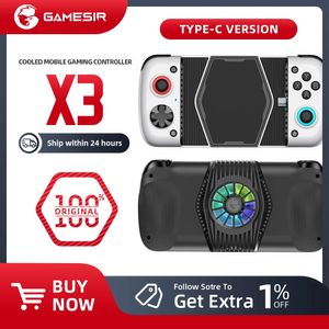 Gamesir X3 Tip C GamePad Cep Telefon Kontrolörü Soğutma Fanı - Bulut Gaming Xbox Game Pass Stadia Xcloud GeForce N 231220