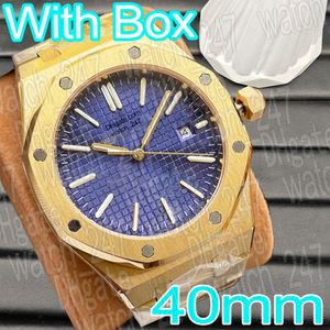 Luxury Watch Men Watches Designer Fashion 40mm Date Automatisch Uhr Roségold Silber Schwarzes Gesicht Mechanische Uhren 316 Edelstahl Menwatch Reloje