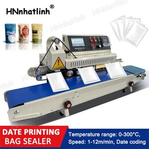 Automatische Tintenstrahldruckbeuteldichtungsmaschinen mit Datum Batch -Coder -Drucker für Plastik -Aluminiumfolienbeutelverpackungsmaschine PM1800