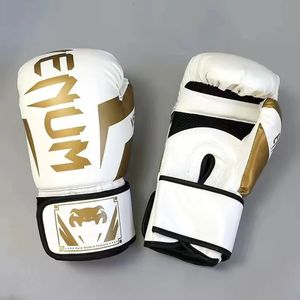 68101214oz Professional Boxing Gloves PU Thickened MMA Fighting Sanda Training Glove Muay Thai Accessories 231222