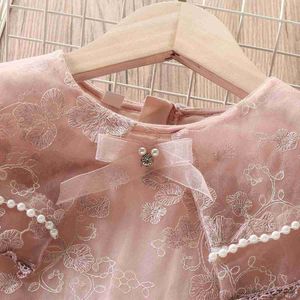 Mädchenkleider Kinder Spitzenkleider für Mädchen Prinzessin Blumenkleid rosa Baby Outfits Kinder Kleidung für Teenager Kostüme 4 5 6 8 10 12 Jahre