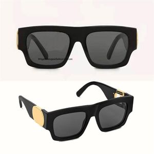Дизайнерские солнцезащитные очки женщины вырезают логотип Retro Shiny Gold Z1487 Солнцезащитные очки мужчины Летний спортивный стиль классический оригинальный Box261H