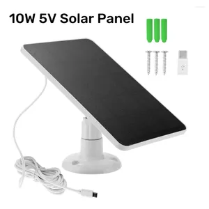 Pannello solare esterno impermeabile con micro porto di tipo C di tipo C 3 metri Ricarica 5V per la ventola del telefono Eufy Wyze Battery Camera