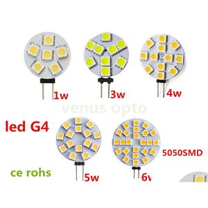 LED ampuller LED BBS DC12V 1W 3W 4W 5W 6W 6 9 12 15 24 LED'ler G4 5050SMD T3 Disk RV Kampçılar Fragman Deniz Bırakma Işıkları Aydınlatma Li Dhoqy