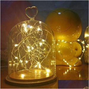 Led Şeritler Peri Işıkları Bakır Tel String 20 2m Tatil Açık Lamba Garland Luces Noel Ağacı Düğün Dekorasyon Damlası Otisc