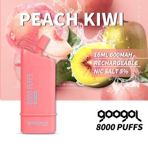 Googol Bar 8000 Puff Vape Deseacable Sponge Vape Bars 16 мл предварительно заполненные 600 мАч.