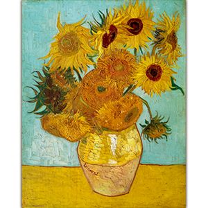 Art Soyut Çiçekler Tuval Baskılar Duvar Sanat Vazısı Onbeş Ayçiçeği ile Van Gogh Klasik Yağlı Boya Çekme Modern Strenged için Üreme