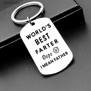 Key Rings Morles Best Farter Dad Papa Кольцо из нержавеющей стали.