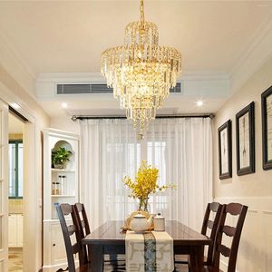 Anhängerlampen elegante moderne Deckenleuchte K9 Kristall Kronleuchter Beleuchtung Lampe für Wohnzimmer Ess