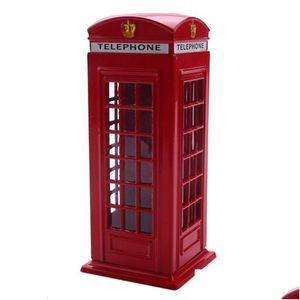 Другие игрушки Metal Red British English London Thone Boot Bound Bank Saving Pot Pig Pig Phone Box 140x60x60mm 230403 Drop Delivery Dhdeq