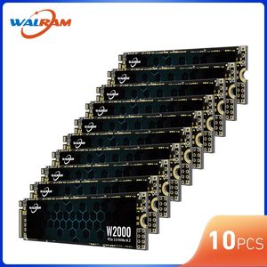 Walram 10pcs M.2 NVME SSD 256GB 128GB 512GB 1TB M2 PCIE Solid State Drive 2280 DISK HARD INTERNAL HDD لسطح المكتب المحمول 231221