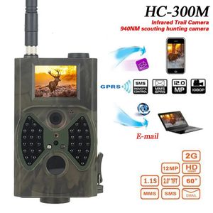 Hunting Trail Camera 2G Celluar 16MP MMS P SMS Электронная почта 1080p Камеры дикой природы IR Night Vision HC300M Беспроводное наблюдение 231222
