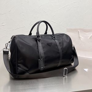 Erkek Moda Duffle Bag Üçlü Siyah Naylon Seyahat Çantaları Erkek Tapı Bagaj Beyefendi İş Tote Omuz Kayışı Çılgın Yorumlar