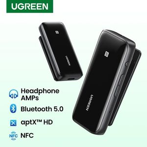 Connectors UGREEN Bluetooth 5.0 Receiver USB DAC 3.5mm Wireless Audio Headphone Amplifier NFC aptX HD QCC3034 Bluetooth 5.0 Adapter