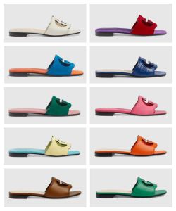 Tasarımcı Ayakkabı GQ Kadınlar Son Yaz Kauçuk Sandalet Plaj Terlik Moda Yazı Tipi Kapalı Ayakkabı Yüksek Kaliteli Sandalet 35-42 Kutu Toz Çantası Fabrika Ayakkabıları