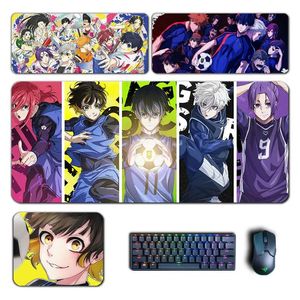 Rests anime mavi kilit oyunu büyük fare pedleri lsagi yoichi meguru rin mousepad bilgisayar dizüstü bilgisayar gamer ped pc oyun aksesuarları masa paspasları