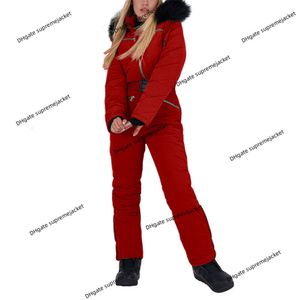 Kış Kayak Giyim Spor Takım Tasarımcı Ceket 2024 Yeni kapüşonlu fermuar kazak düz tulum ince yüksek bekledi açık açık spor gündelik kayak elbise