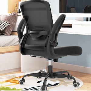 Офисное кресло, эргономичное столовое кресло с регулируемой поясничной поддержкой, сетчато-сетчатым креслом с переворачиванием подложек-бифма.
