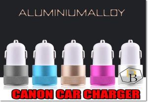 Mini Cannon Araba Şarj Cihazı 2 USB 1A Şarj Cihazları Mikro Çift USB Adaptör Flash Nipple İPhone Araba Şarj Cihazı için Taşınabilir Samsung5888142